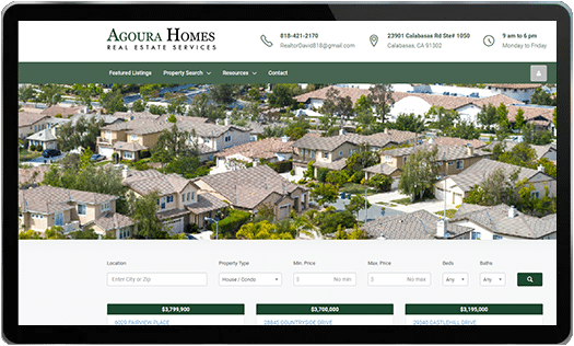 Agoura Hills Real Estate Website Design