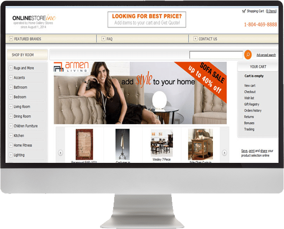 online store website design