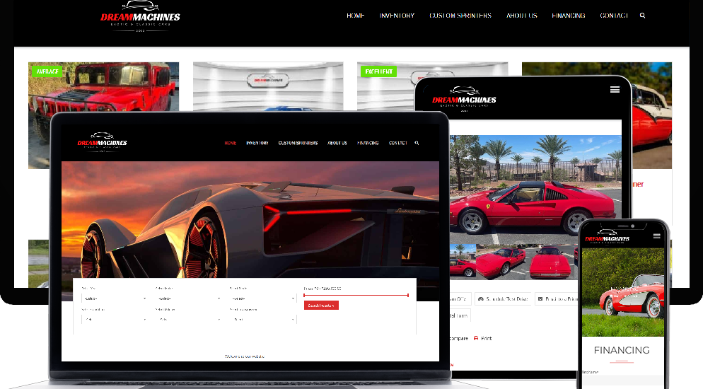 Dealership Website with vehicle inventory management