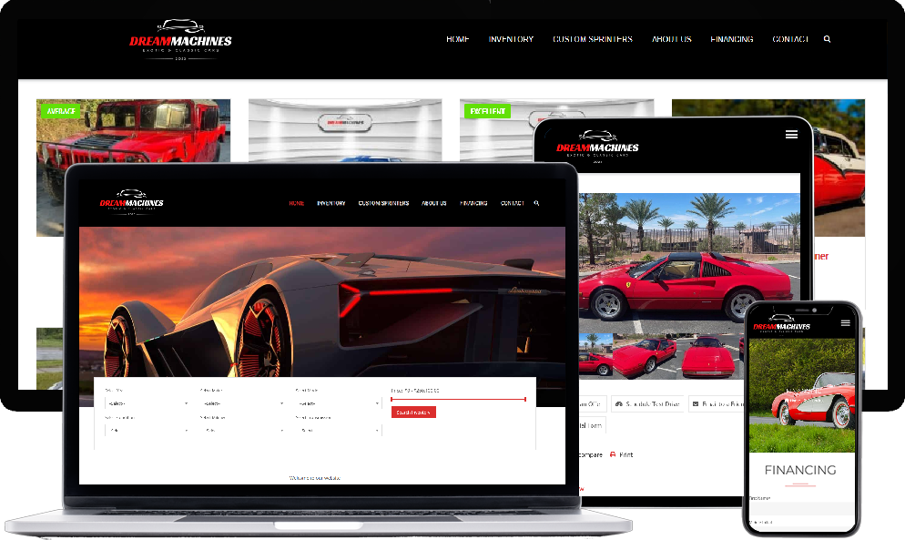 Dealership Website with vehicle inventory management