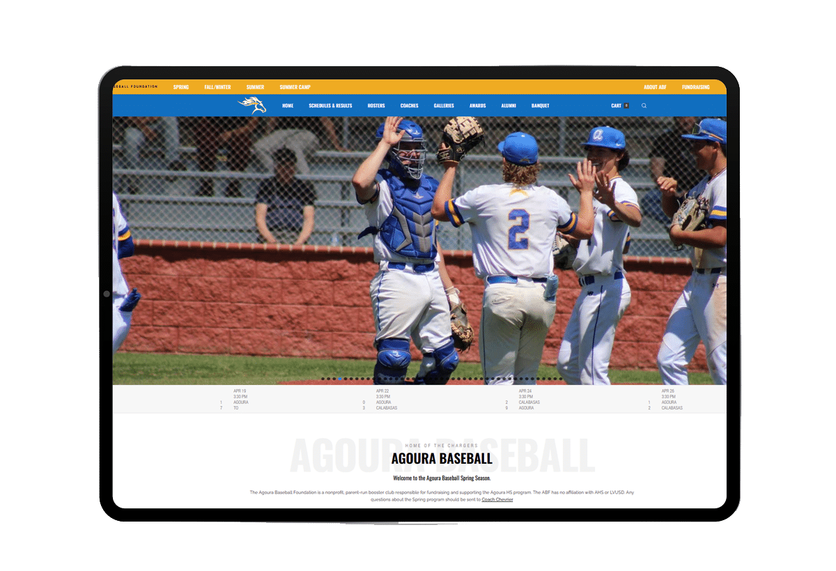 Sports team Website