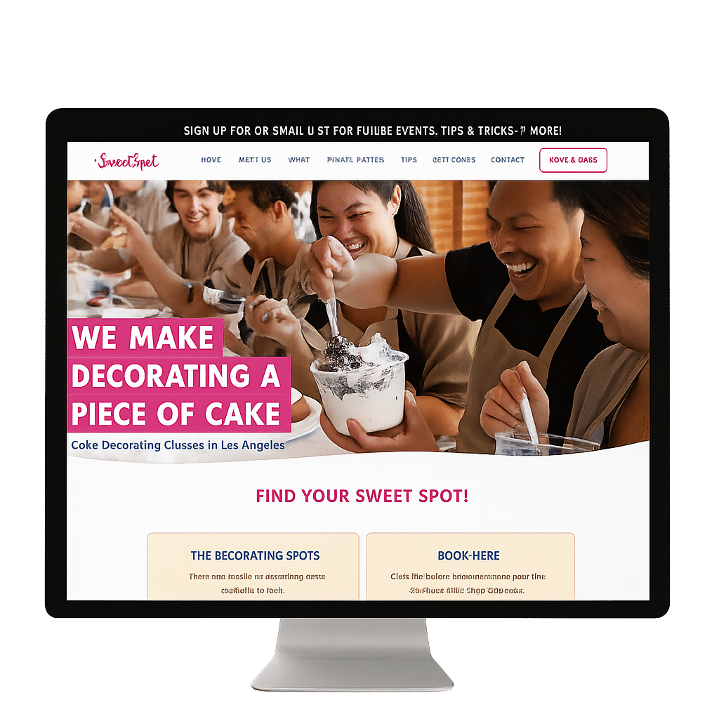 Cake Website Design