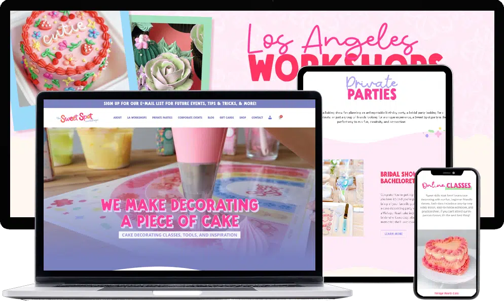 Cake Decorating Website redesign