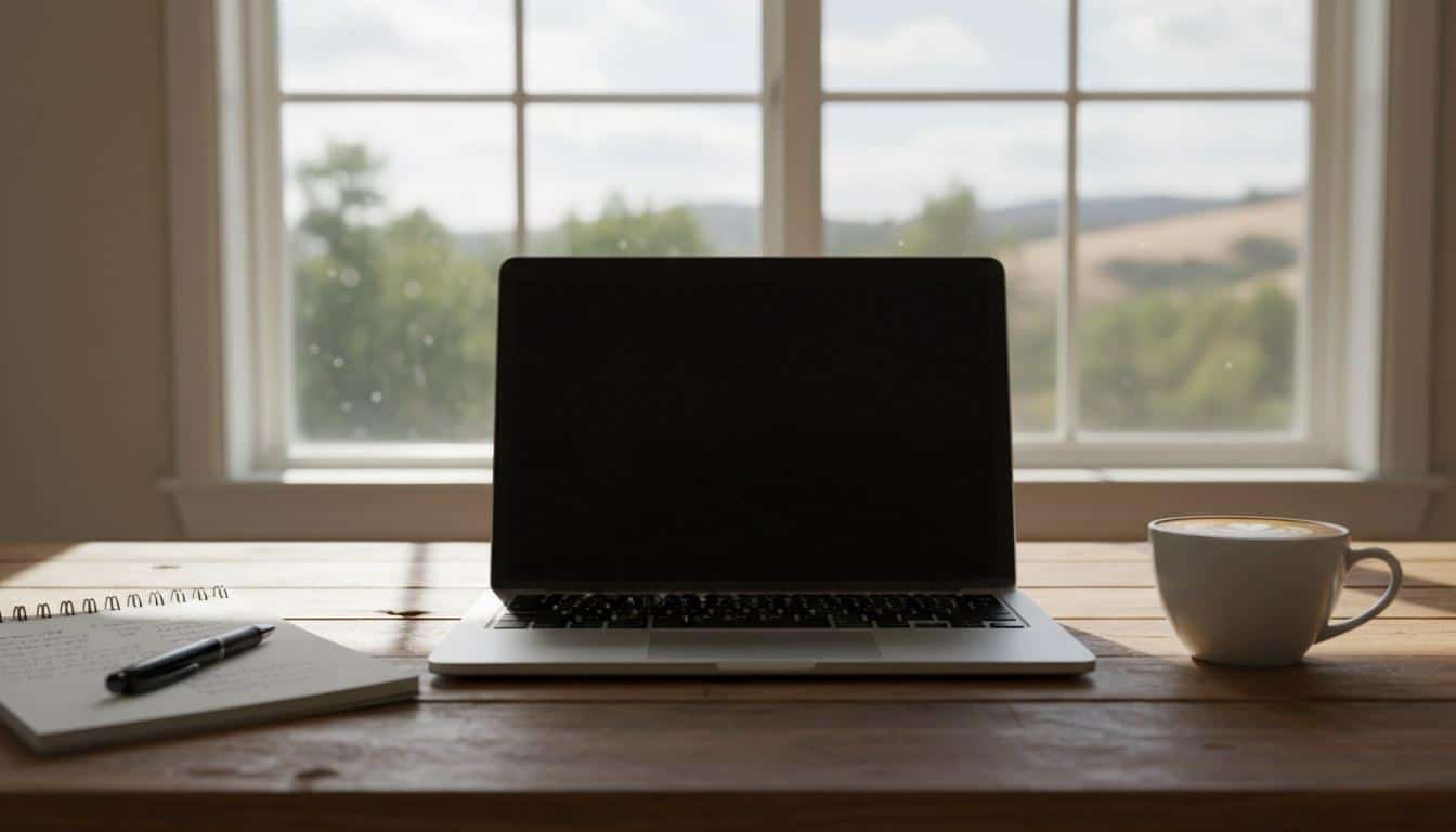 Desk setup for planning a custom website design project in Thousand Oaks