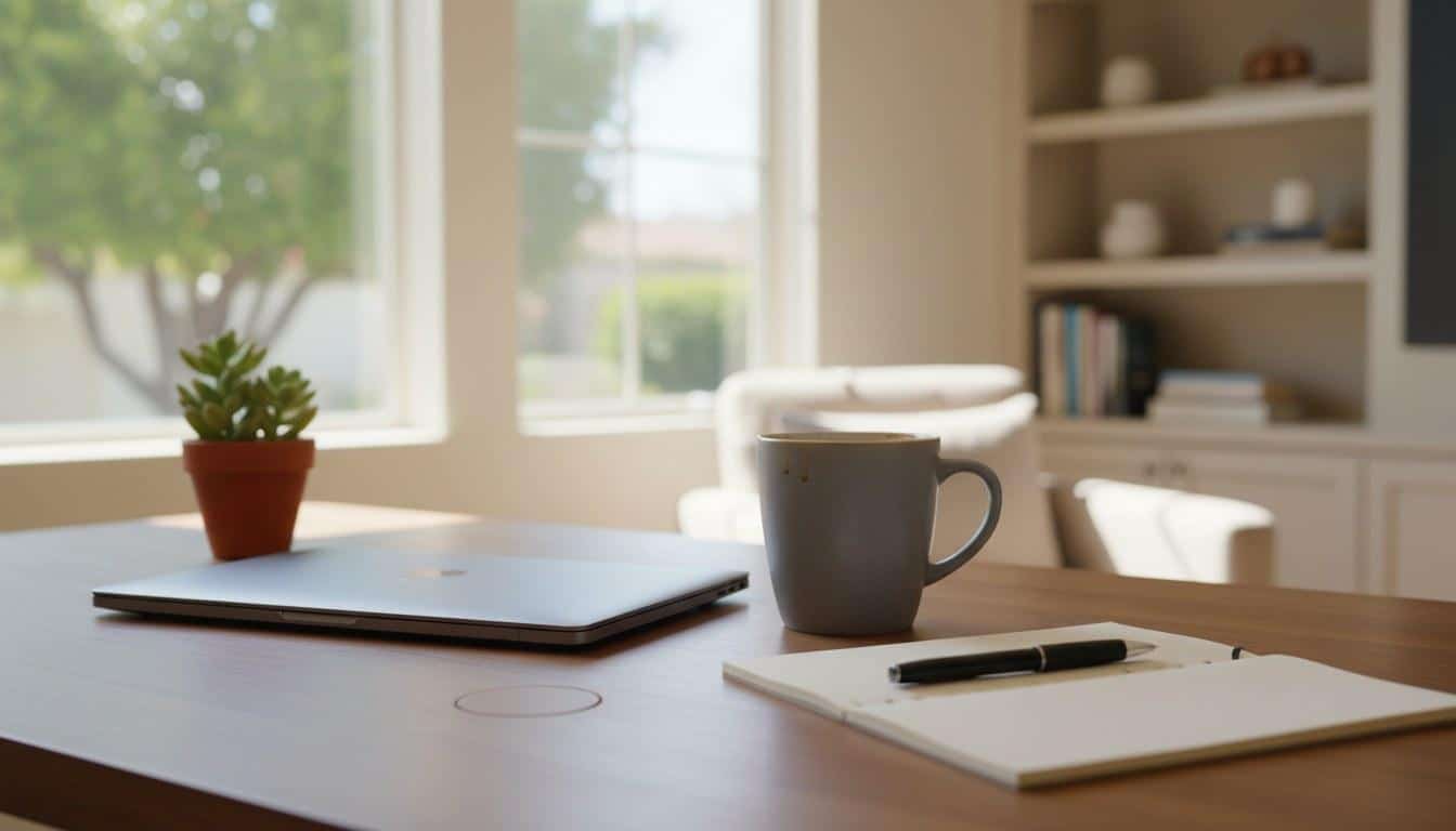 Web design workspace setup representing a custom website redesign project in Westlake Village