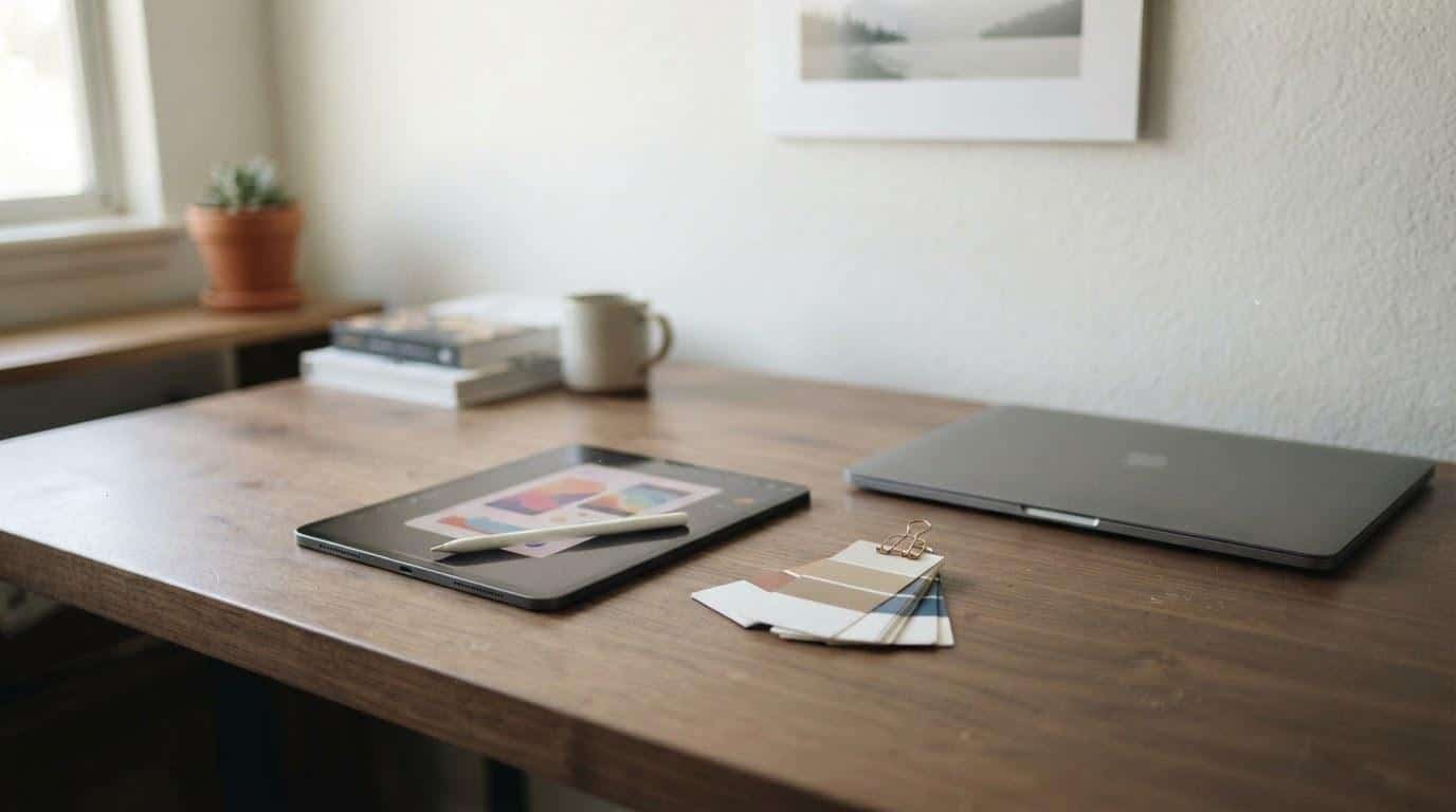 Two laptops open side by side during a website comparison review in Agoura Hills