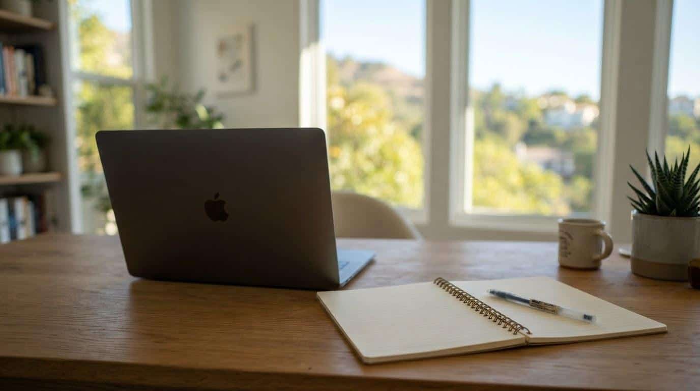 PPC campaign review setup at a Calabasas business office