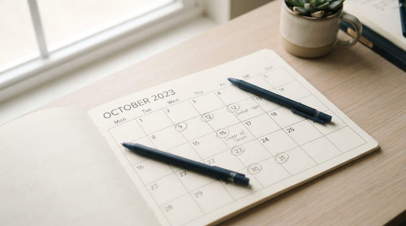 Calendar representing the 3 to 12 month SEO timeline for real estate agents in Calabasas to reach page one