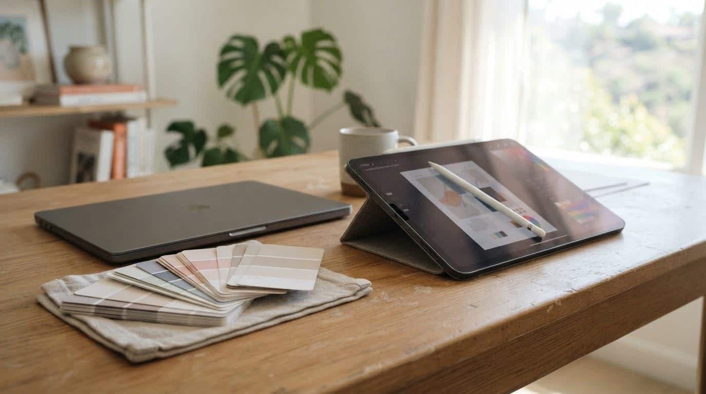Clean agency desk setup representing Dreem Websites social media marketing services in Calabasas