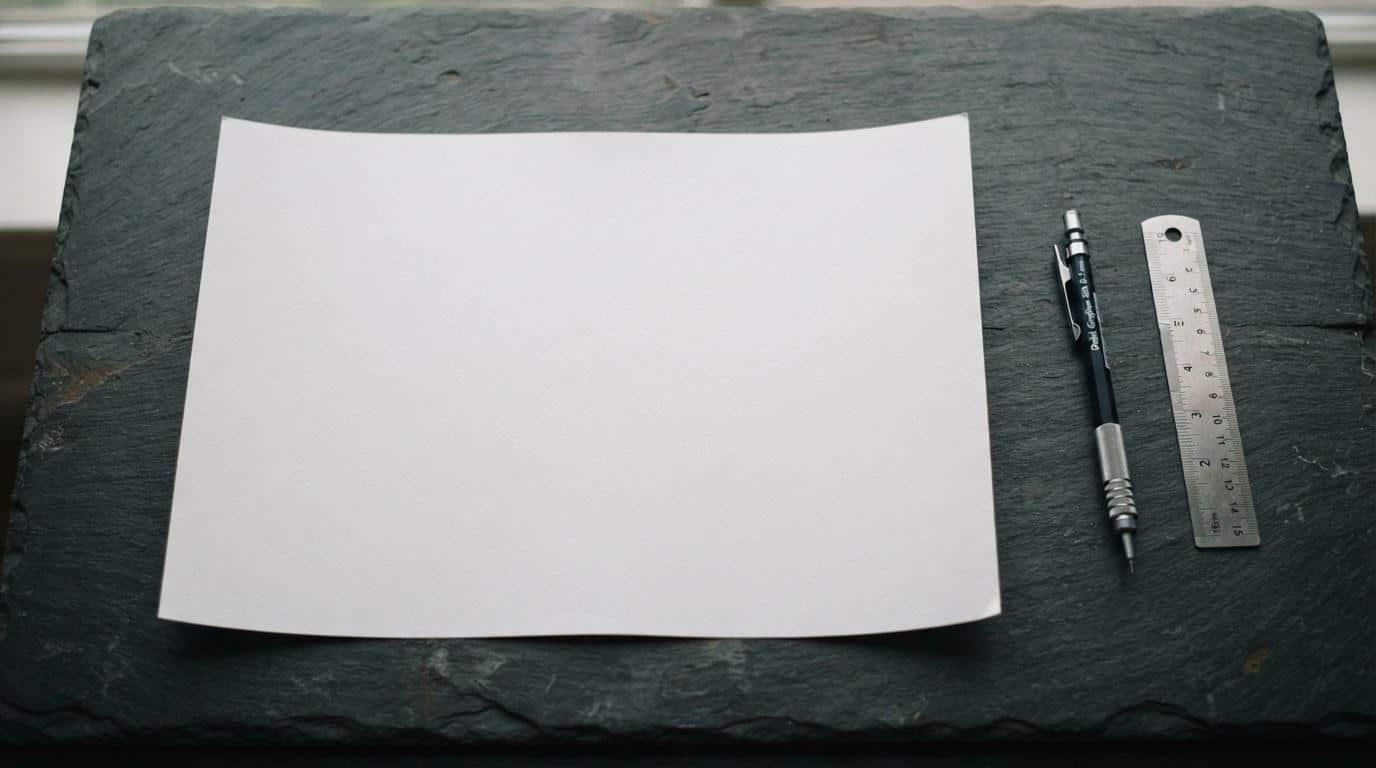 Web design comparison chart laid out on a desk representing Wix Squarespace and custom design options